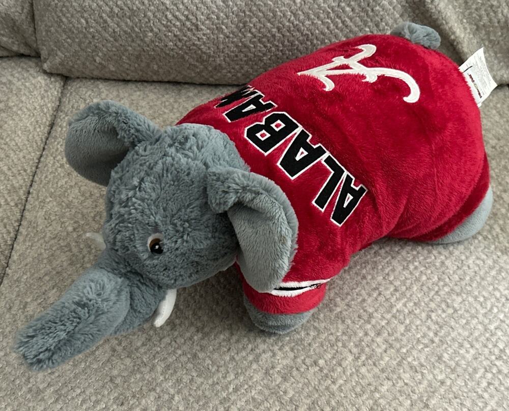 Alabama Crimson Tide NCAA Pillow Pets Big Al 22" Plush ROLL TIDE Fan Football